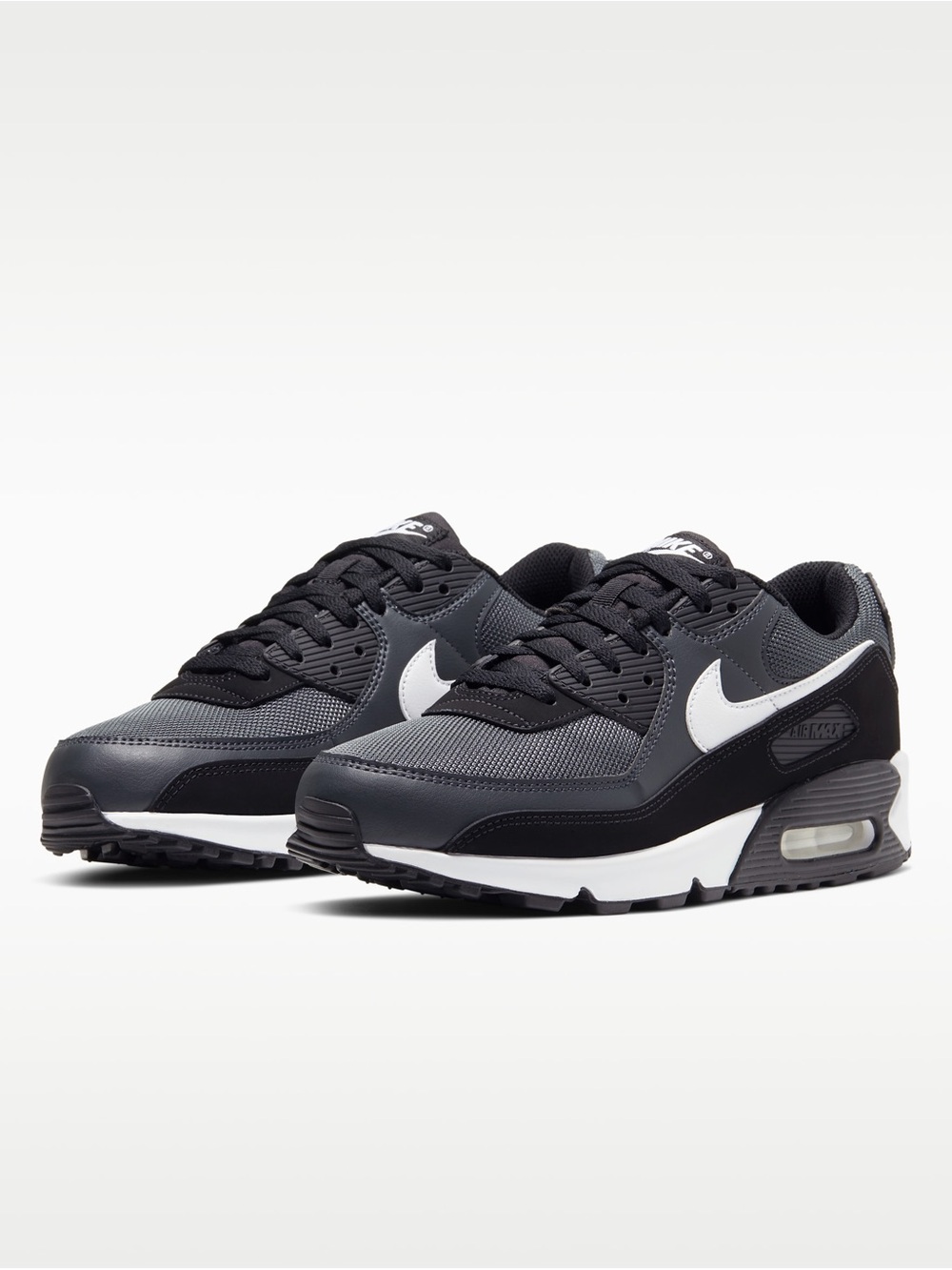 Nike Air Max 90 in Black and Gray with White Swoosh Size 11.5 NIB